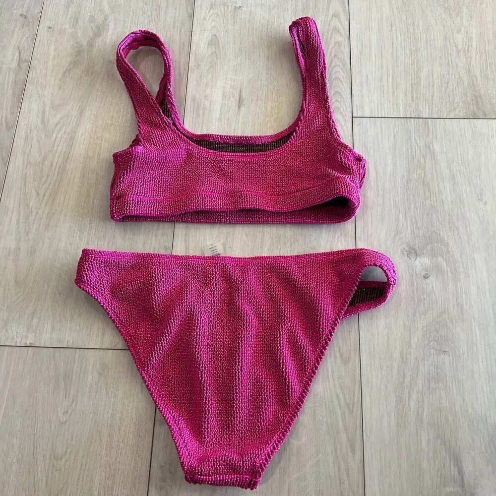 Good American women 2pcs swimsuit top size 1/2 and bottom 3/4
